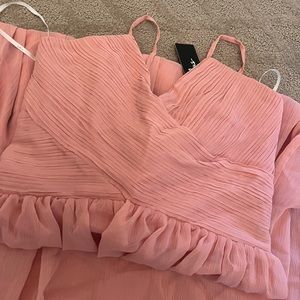 NEVER WORN: Lulus Blush Bridesmaid Dress